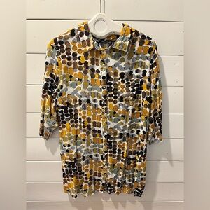 💛 ☀️ CLAIRE FRANCE – Colorful Abstract Dot Tunic (18)